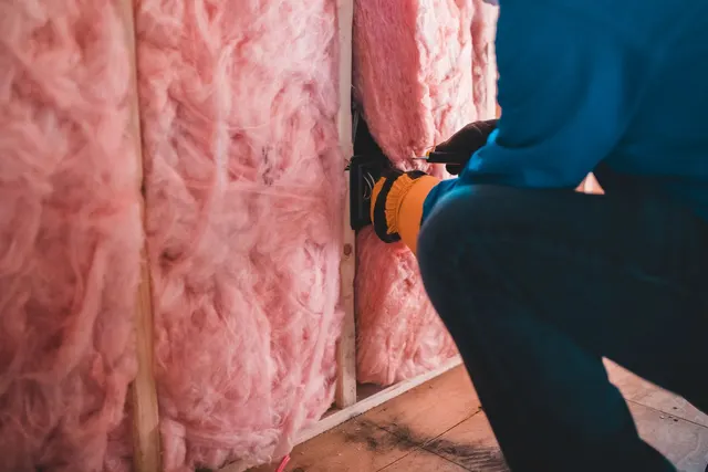 Installing fibrous insulation during renovation