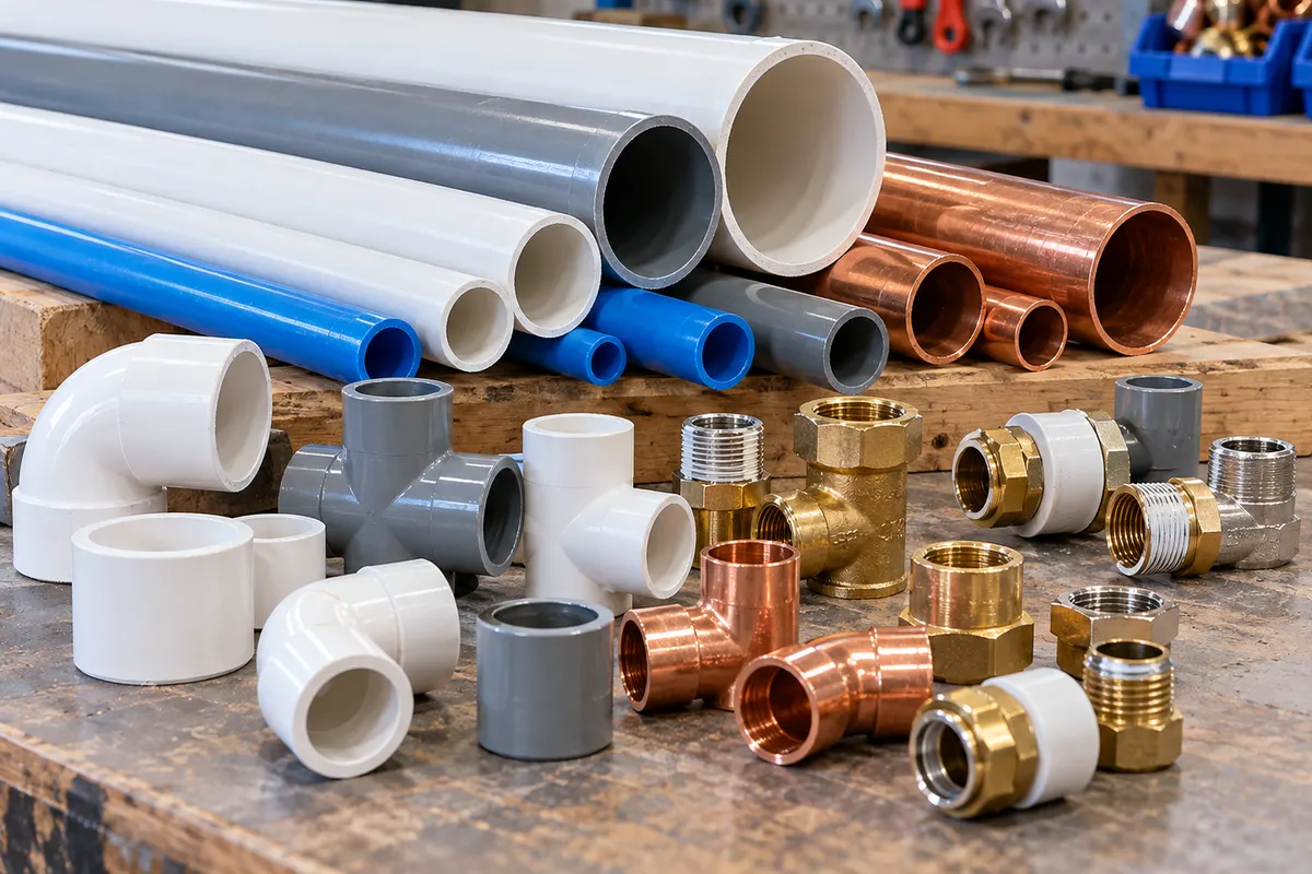 Illustration: Pipes and fittings
